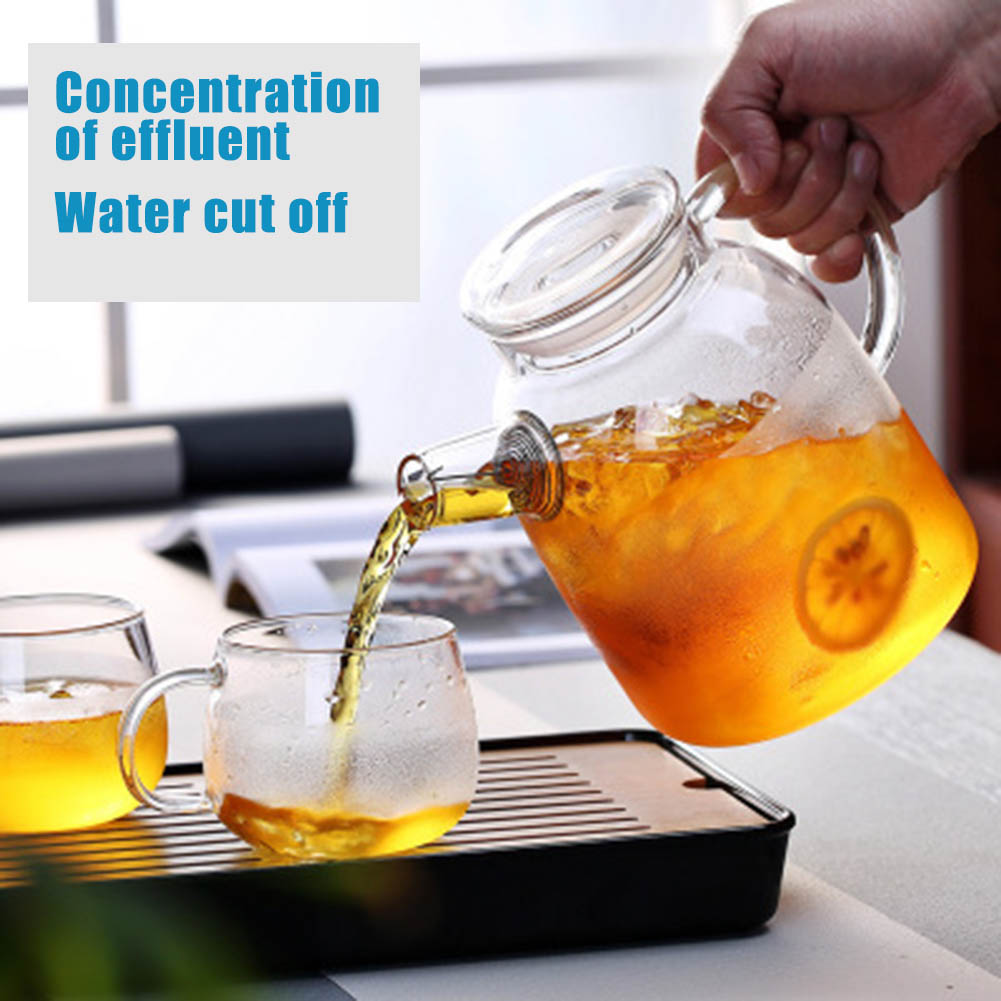 Coffee Tea Game - 1000/1600ml Transparent Borosilicate Glass Teapot Heat-Resistant