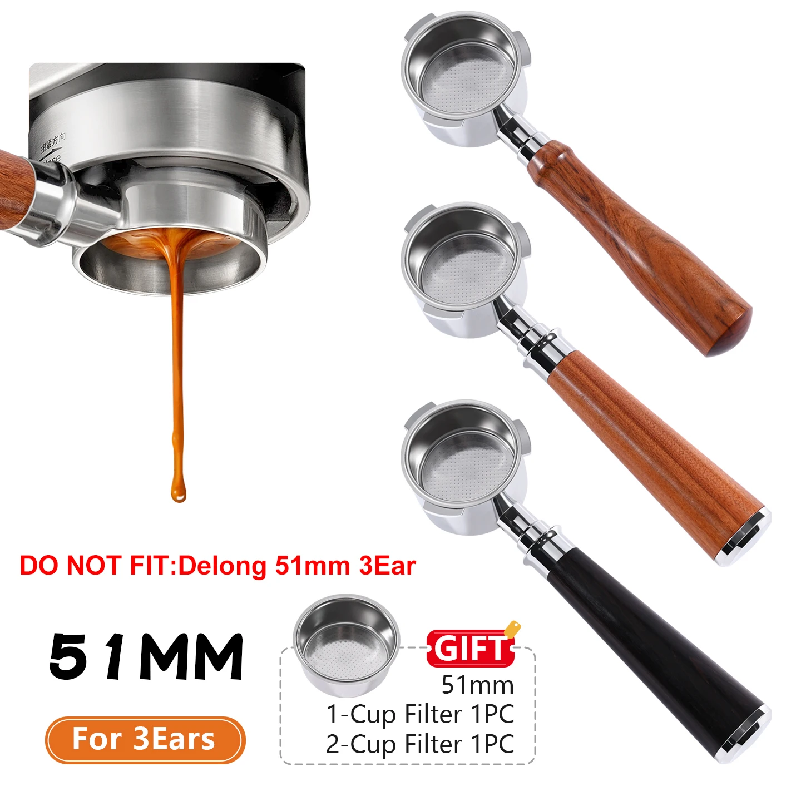 Coffee And Tea Filter - Coffee Bottomless Portafilter 51mm For Homix