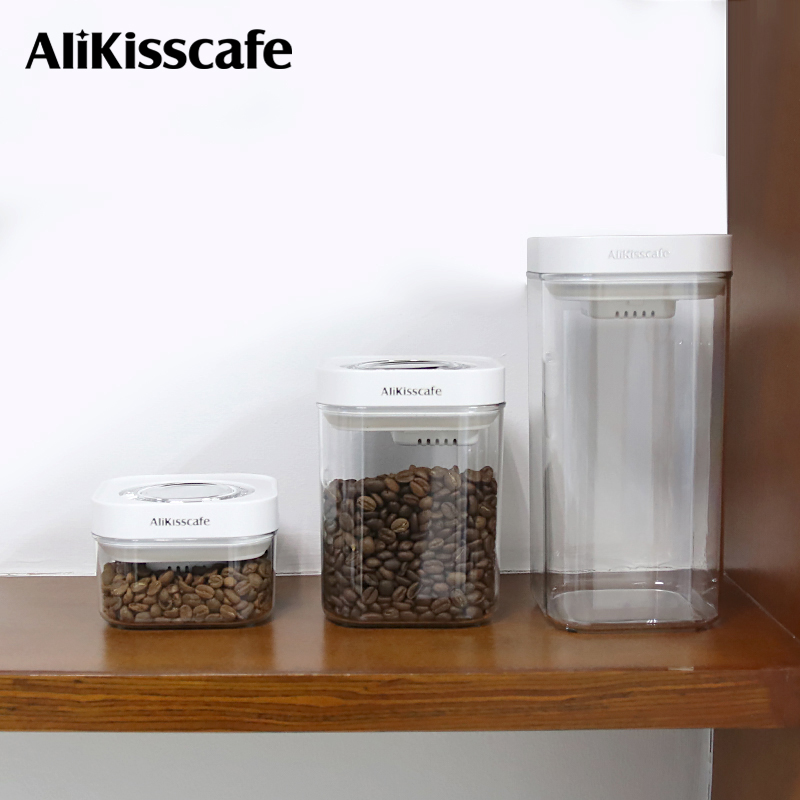 Coffee Tea Espresso Machines - AliKisscafe Coffee Bean Storage Container Vacuum