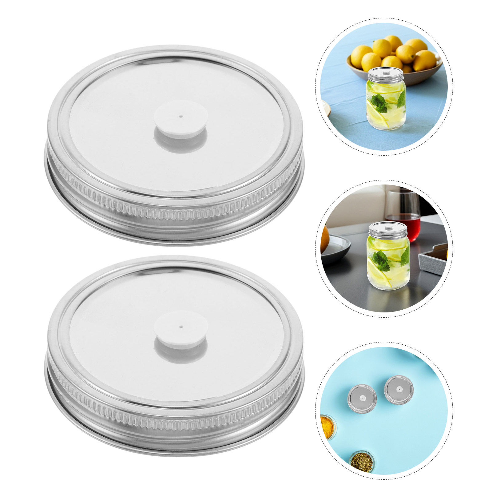 Coffee Tea Replacement - 4Pcs Vacuum Seal Replacement Lids for