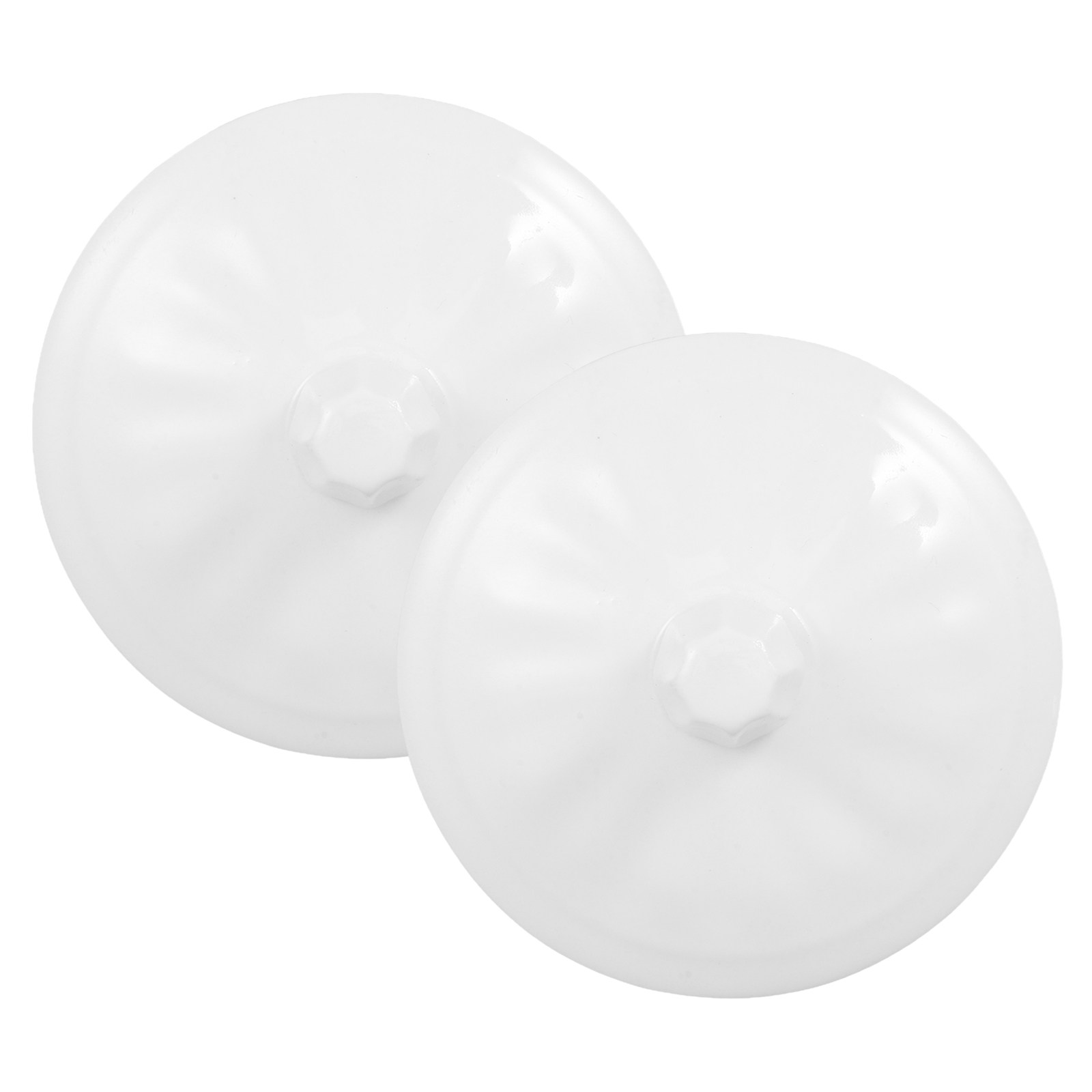 Coffee Tea Replacement - 2Pcs Ceramic Mug Lids White Porcelain