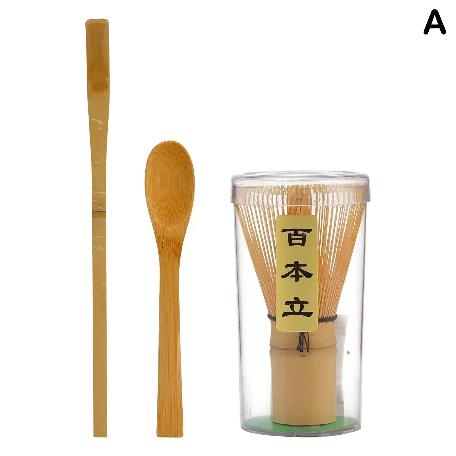 Matcha Whisk Set - 3Pcs Matcha Whisk Set Handmade Bamboo