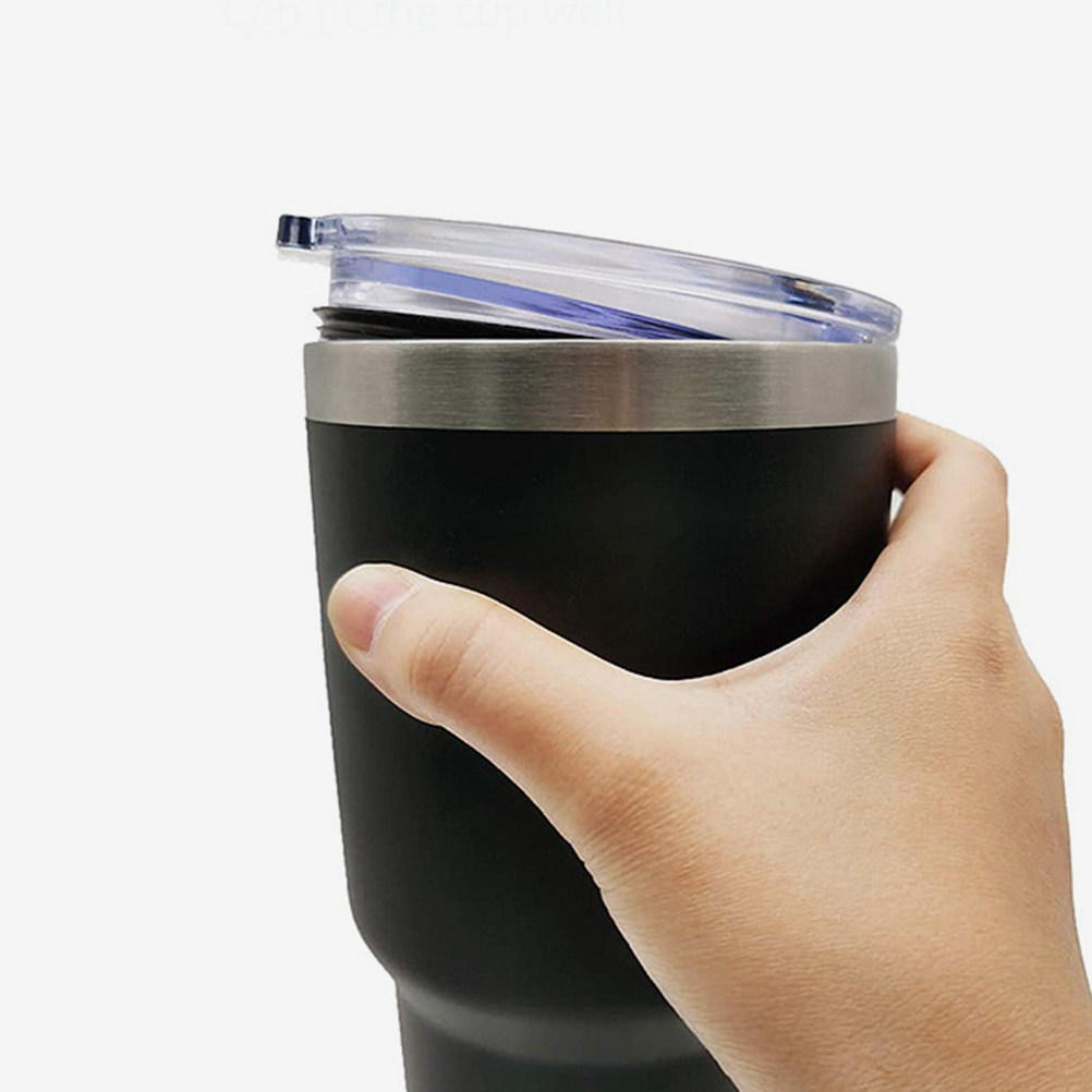 Coffee Tea Replacement - 2Pcs Leak-Proof Tumbler Lids Transparent Plastic