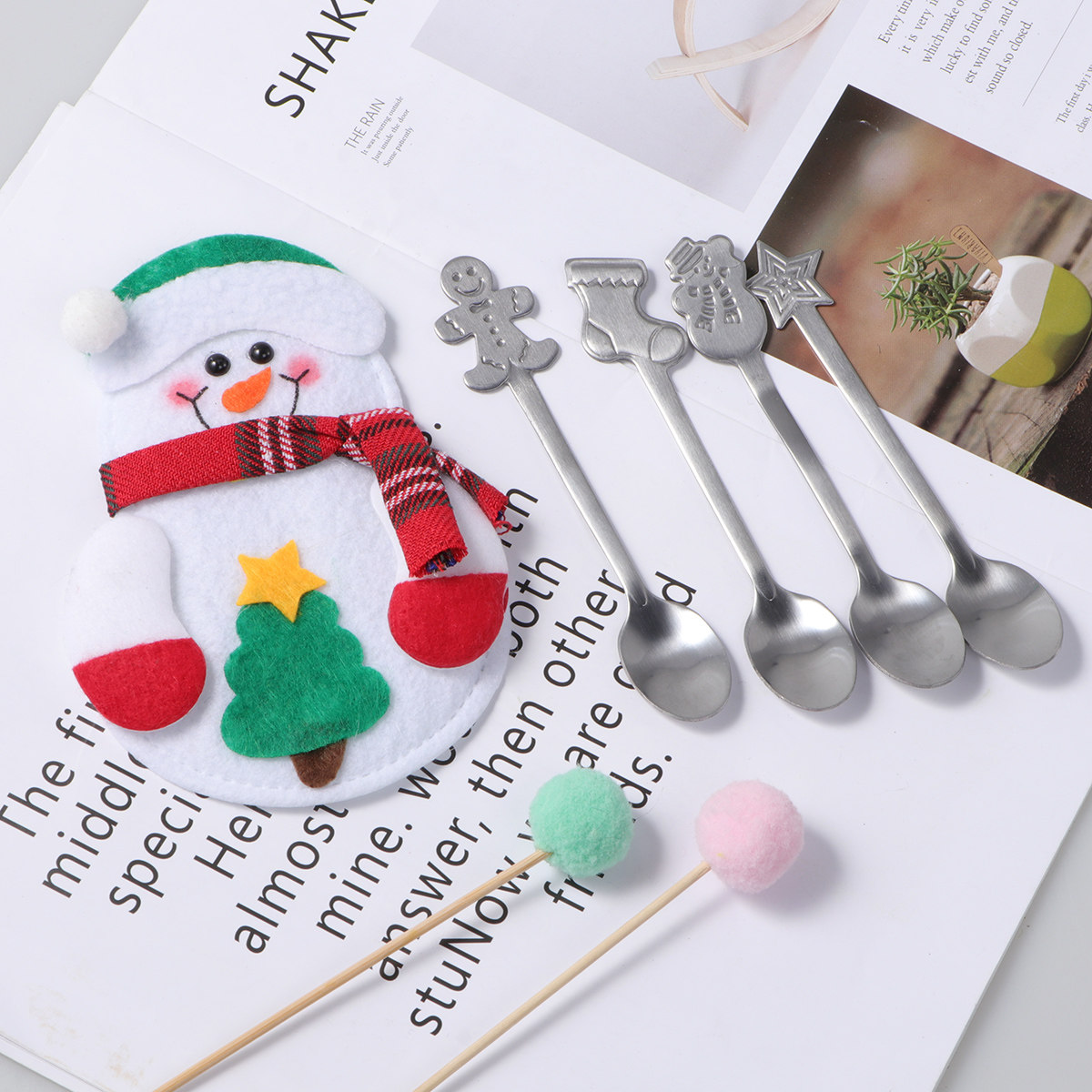 5Pcs Stainless Steel Christmas - Coffee Tea Bags recension och pris