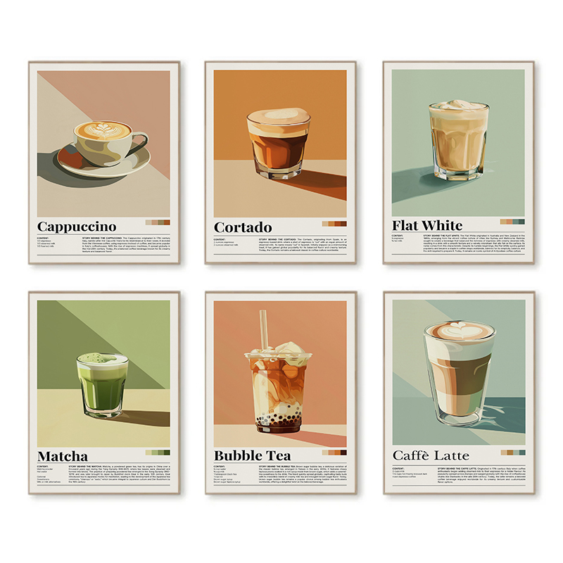 Vintage Coffee Beverage Poster - Coffee Tea Picture recension och pris