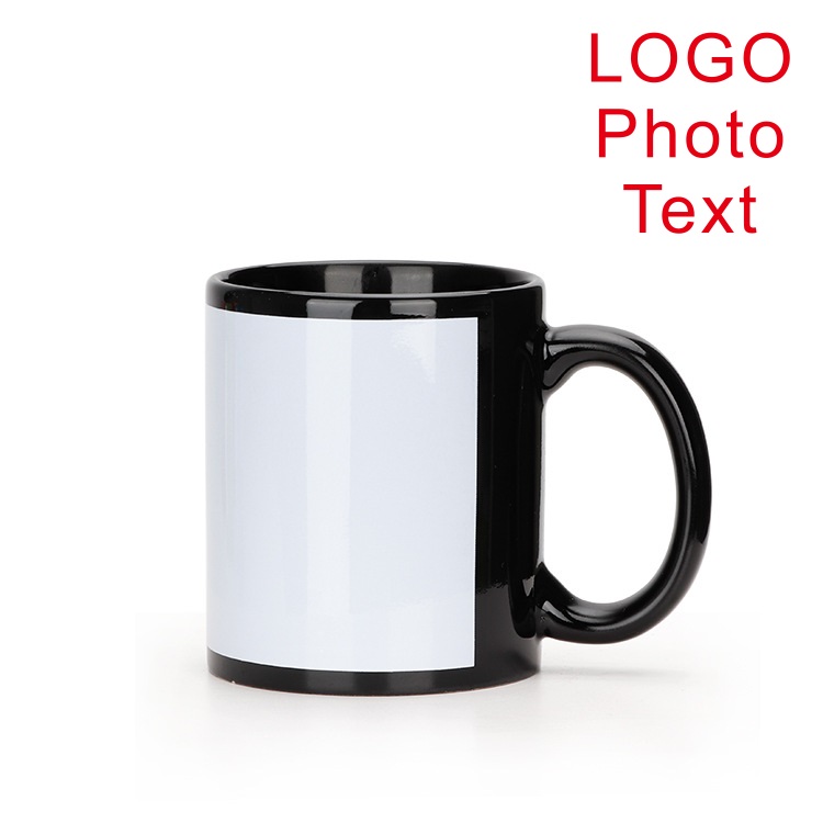 Black Cup DIY LOGO Ceramic 350 - Coffee Tea Picture recension och pris