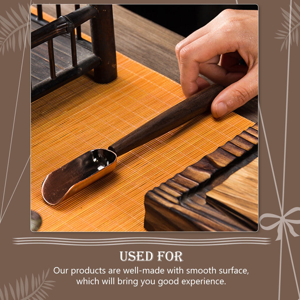 Vintage Long Handle Wooden Tea - Coffee Tea Leaf recension och pris