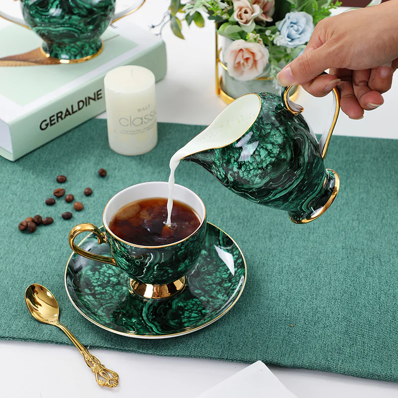 Bone China Teapot Drinkware Gr - Coffee Tea Green recension och pris