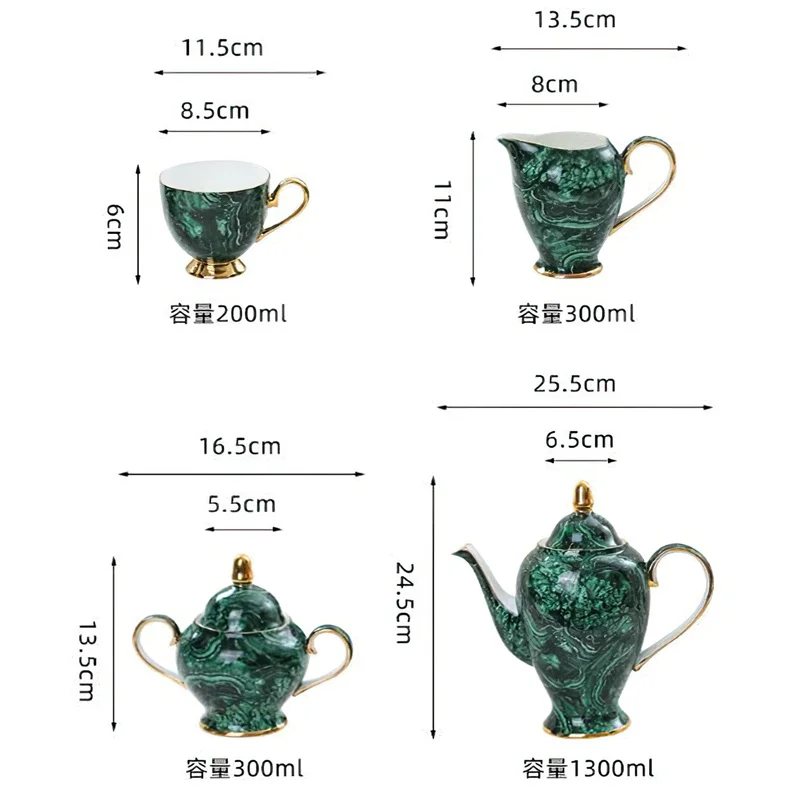 Bone China Teapot Drinkware Gr - Coffee Tea Green recension och pris