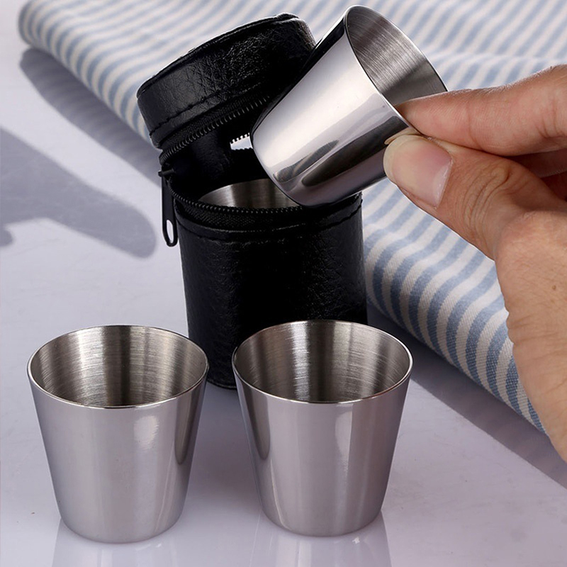 4/6Pcs Stainless Steel Cups Mi - Coffee Tea Game recension och pris