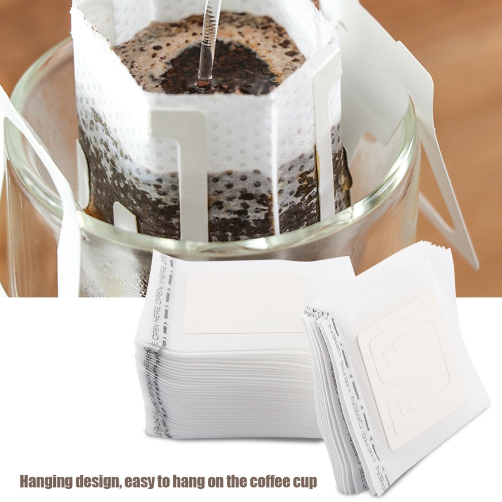 50PCS Set Disposable Non Woven - Coffee Tea Bags recension och pris