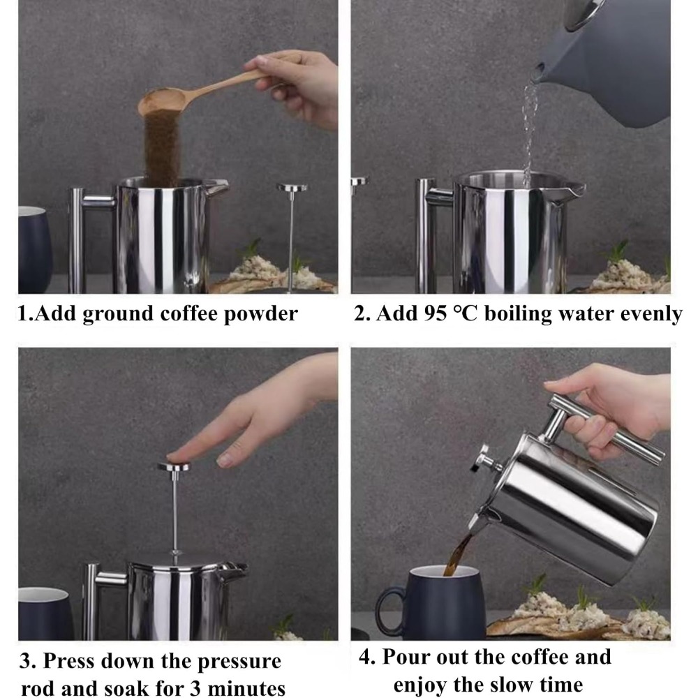 French Press Coffee Maker, 304 - French Press Coffee & Tea recension och pris