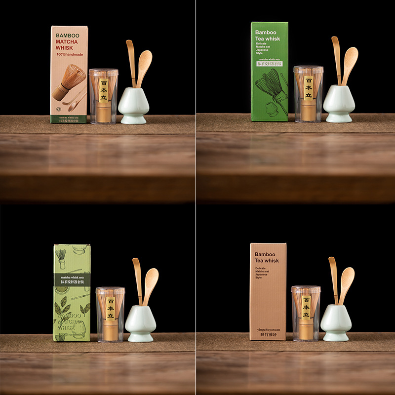 4PCS Bamboo Matcha Whisk Set H - Matcha Whisk Set recension och pris