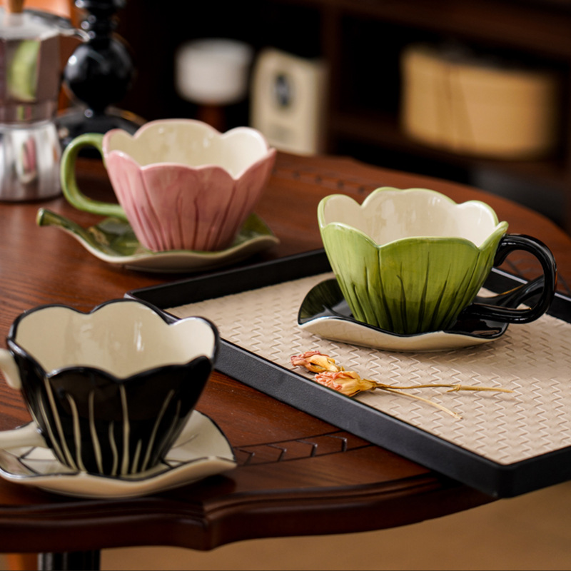 Irregular Hand-painted Coffee  - Coffee Tea Leaf recension och pris