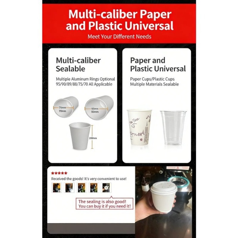 Automatic Plastic Cup Sealing  - Coffee Tea Machine recension och pris