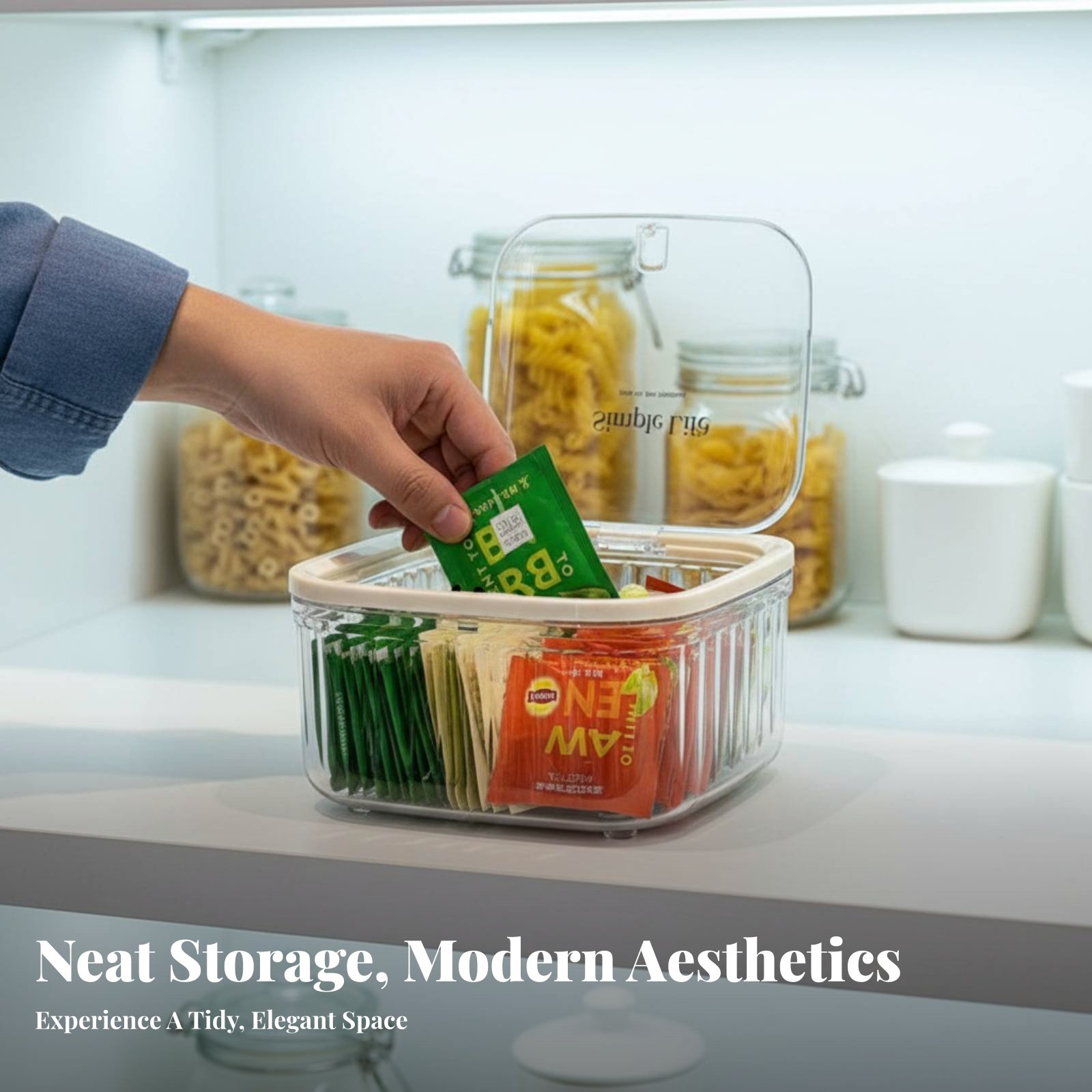 Plastic Tea Bag Storage Box La - Coffee Tea Bags recension och pris