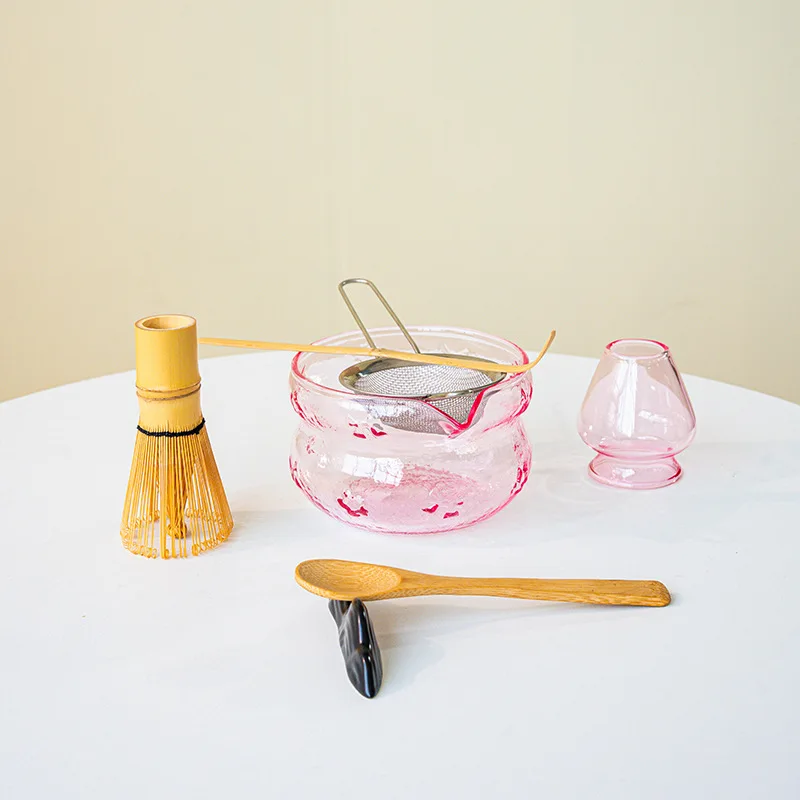 4-8pcs Glass Bow Tie Matcha Wh - Matcha Whisk Set recension och pris