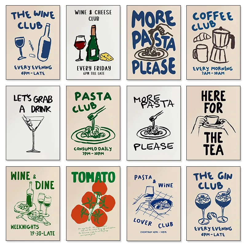 Modern Kitchen Art Wine Coffee - Coffee Tea Picture recension och pris