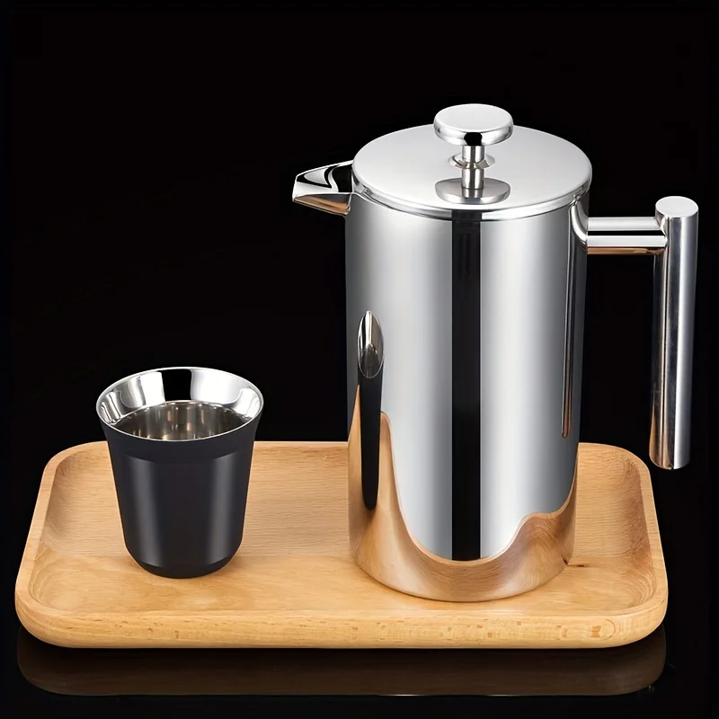 Elegant 350ml Stainless Steel  - French Press Coffee & Tea recension och pris