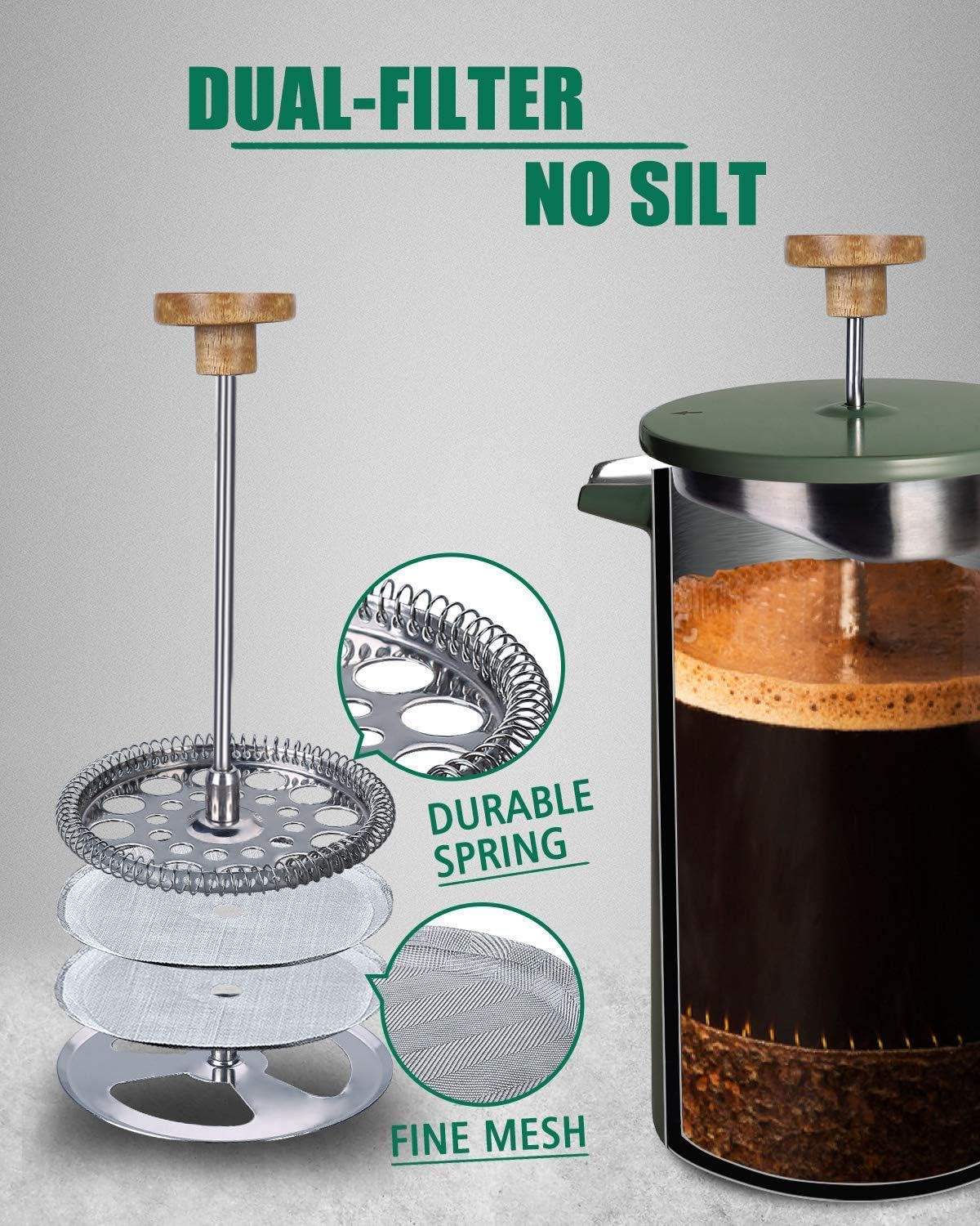 POLIVIAR 34 oz French Press Co - French Press Coffee & Tea recension och pris