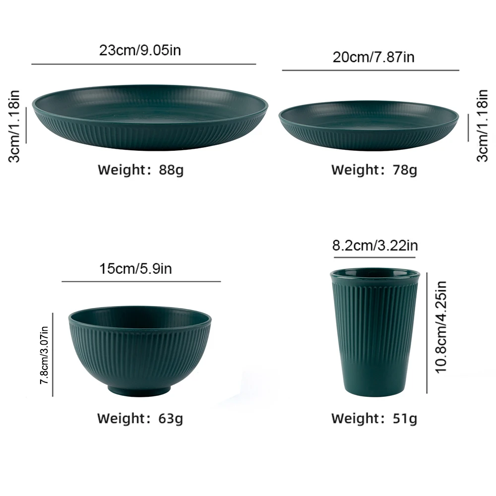 6Pcs Green Washable Wheat Stra - Coffee Tea Green recension och pris