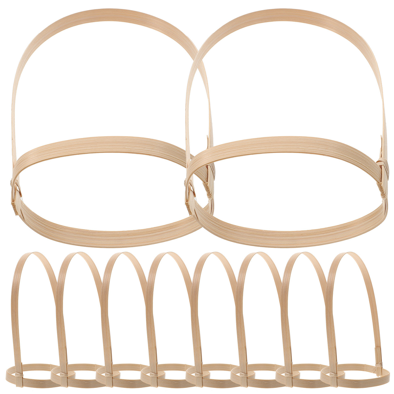 10Pcs Bamboo Drink Carrier Cof - Coffee Tea Holders recension och pris
