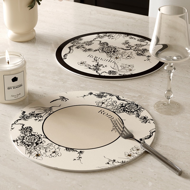 Round Leather Placemat for Coa - T And Tea Coffee recension och pris