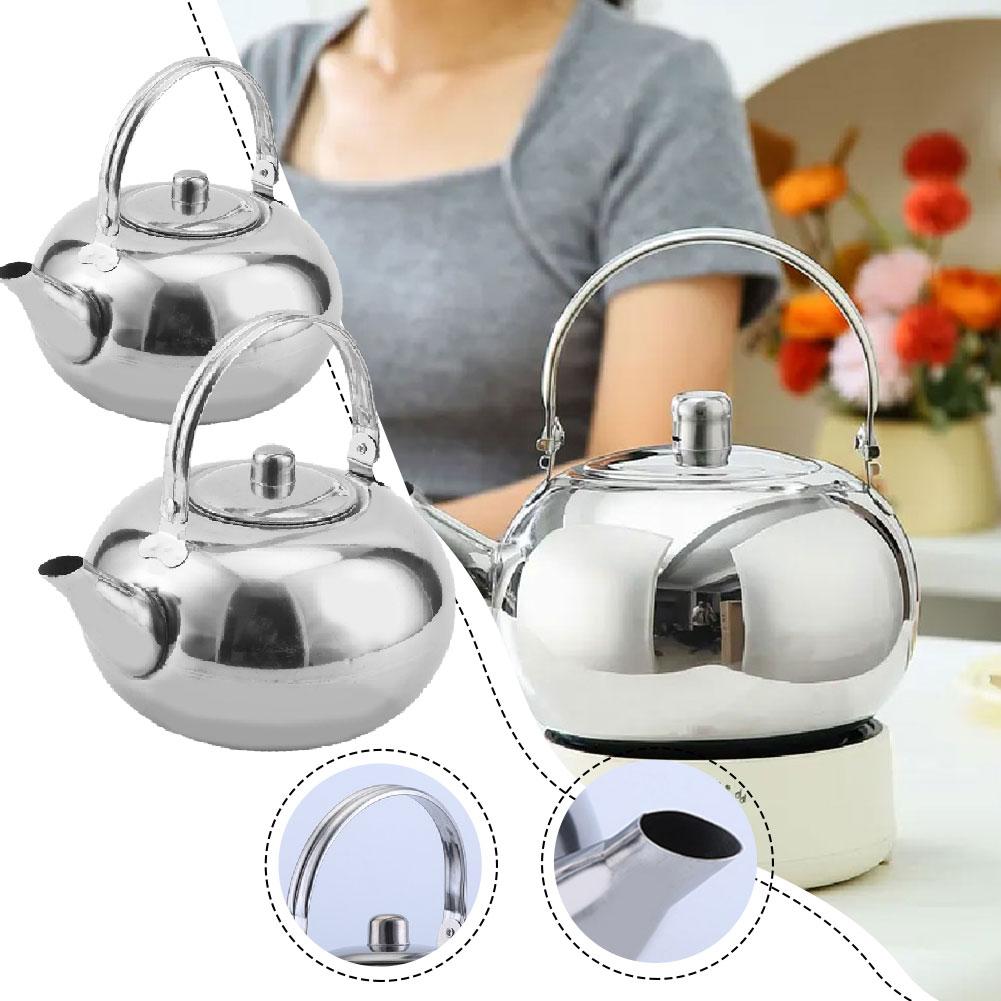 Steel Teapot Coffee Pot Kettle - Coffee Tea Leaf recension och pris