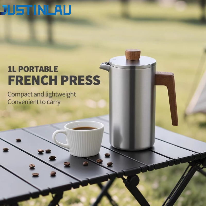 JUSTINLAU 1000ml Stainless Ste - French Press Coffee & Tea recension och pris