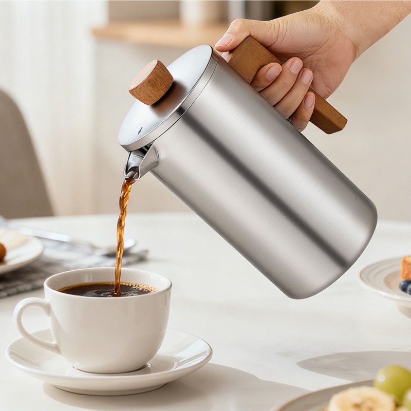 JUSTINLAU 1000ml Stainless Ste - French Press Coffee & Tea recension och pris
