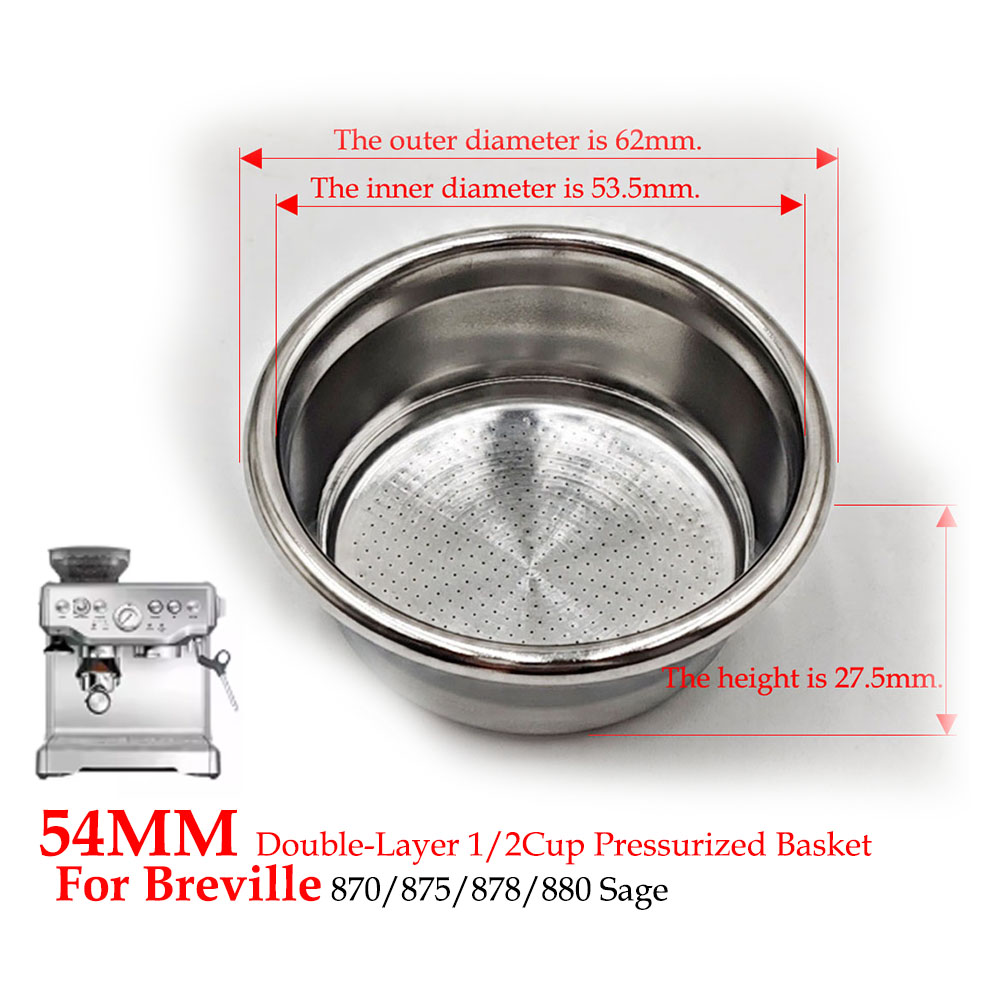 54mm Dual-Layer Pressurized Fi - Coffee And Tea Filter recension och pris
