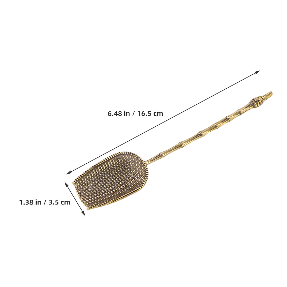 Vintage Brass Long Handle Tea  - Coffee Tea Leaf recension och pris