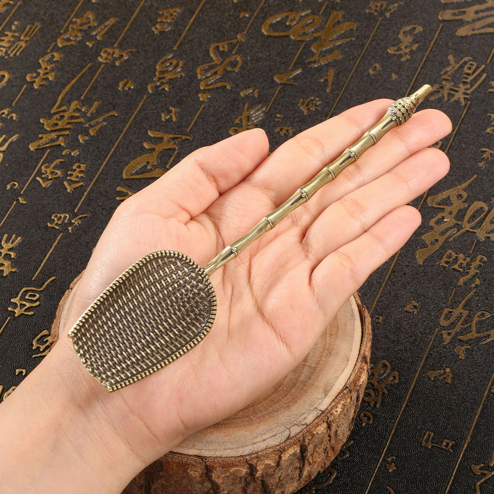 Vintage Brass Long Handle Tea  - Coffee Tea Leaf recension och pris
