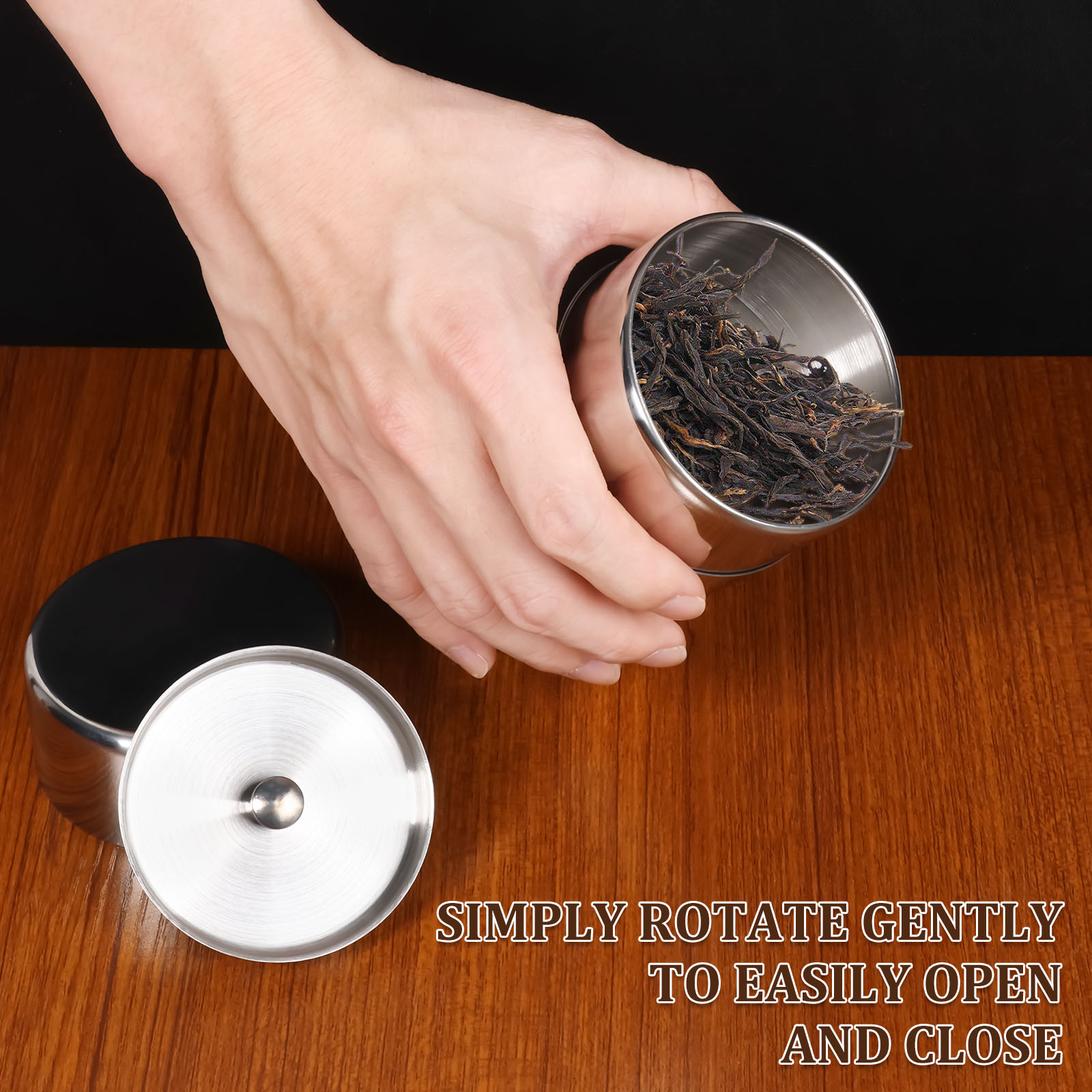 Stainless Steel Tea Leaf Tins  - Coffee Tea Leaf recension och pris