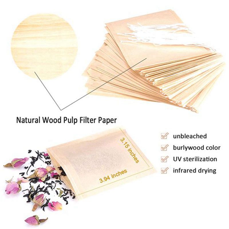 AS60-600 Pcs Tea Filter Bag Di - Coffee Tea Leaf recension och pris