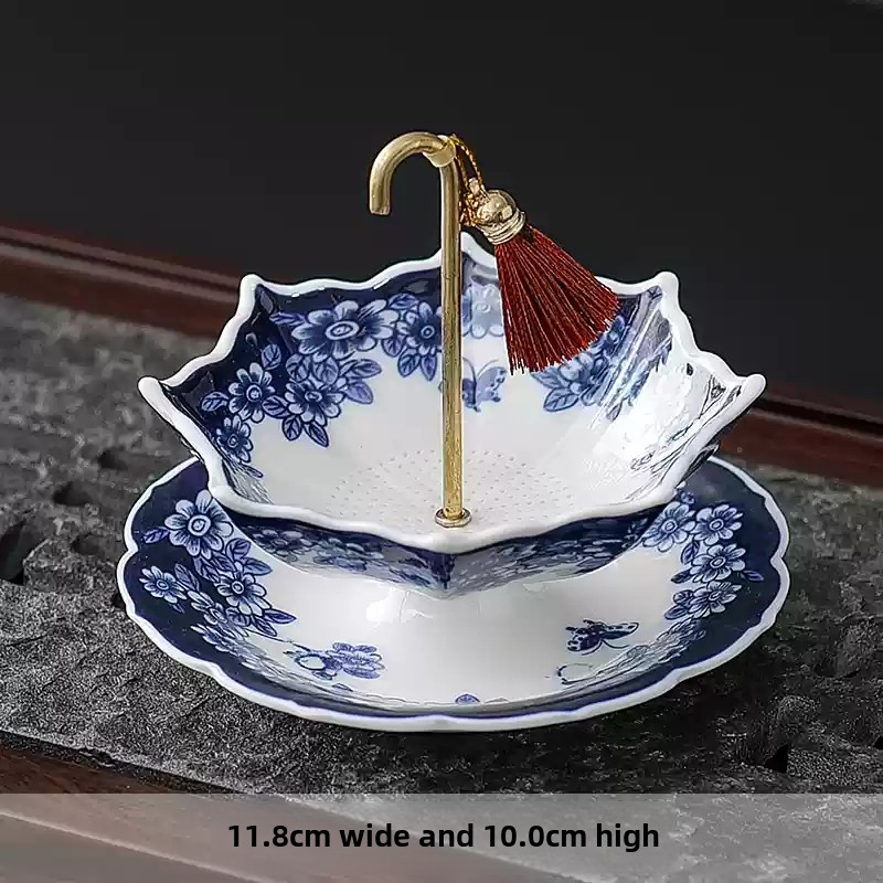Chinese Blue White Porcelain U - Coffee Tea Leaf recension och pris