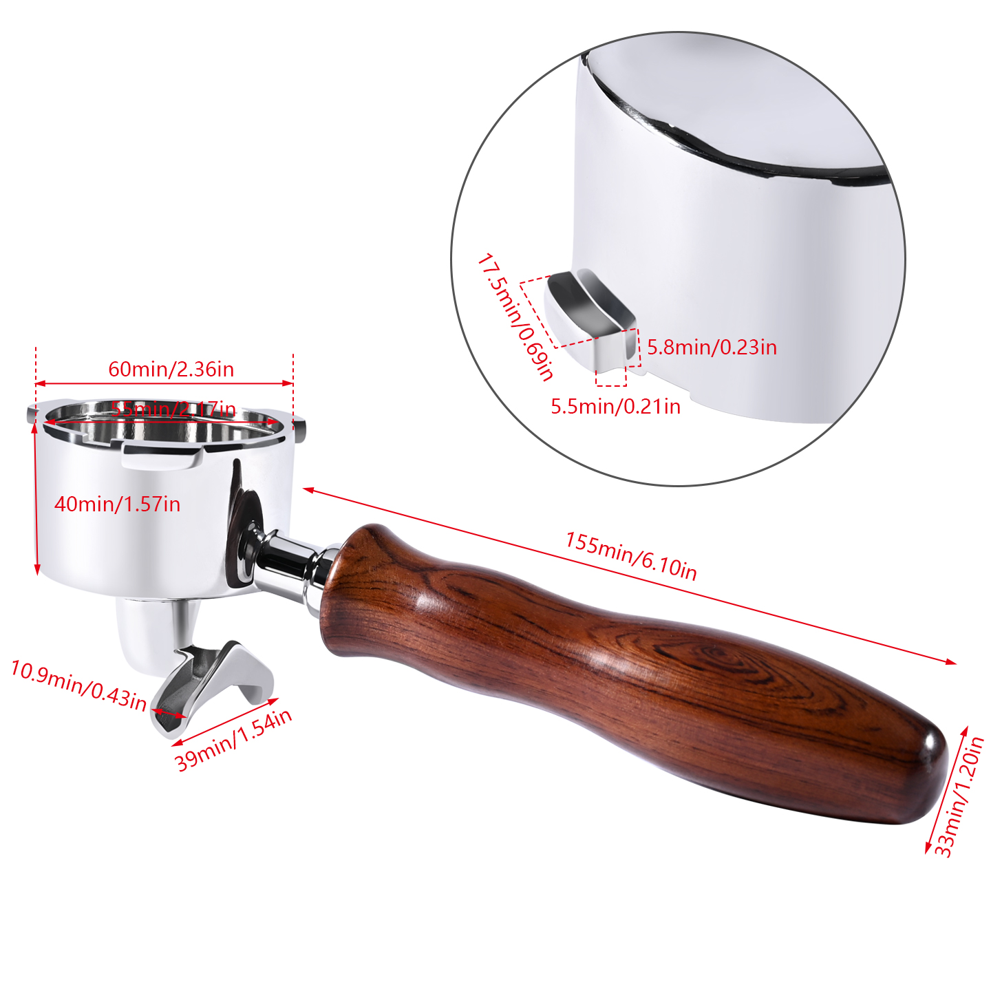 51mm Double Spout Coffee Porta - Coffee And Tea Filter recension och pris