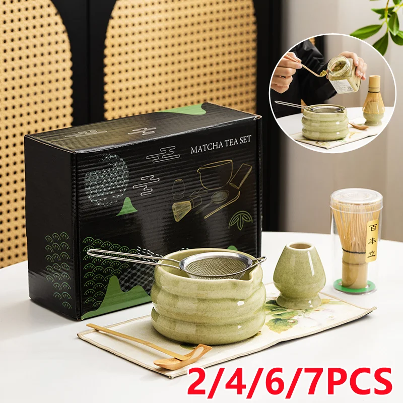 2/4//7PCS Japanese Matcha Set  - Matcha Whisk Set recension och pris
