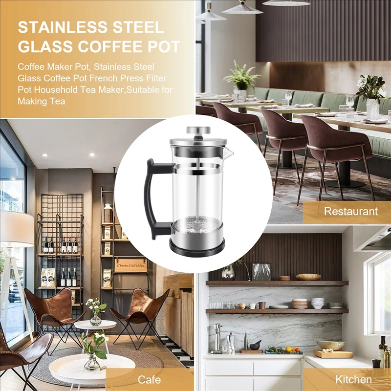Coffee French Press Pot With F - French Press Coffee & Tea recension och pris