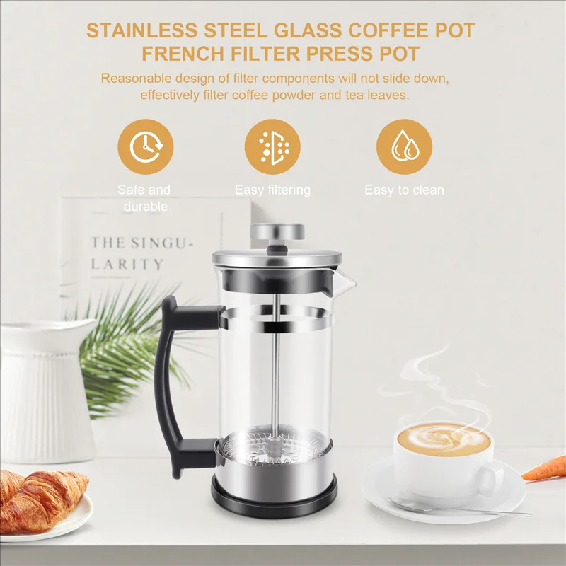 Coffee French Press Pot With F - French Press Coffee & Tea recension och pris